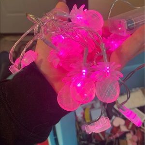 Pineapple color changing string lights